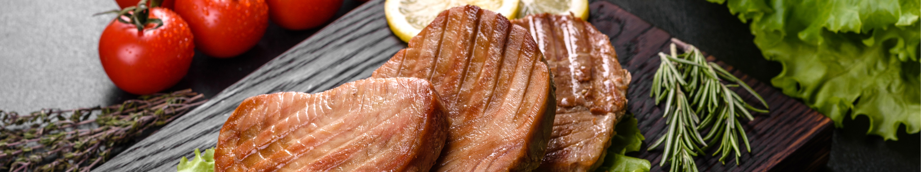 Grilled Garlic Herb Yellowfin Tuna Steak recipe- steve costi seafood