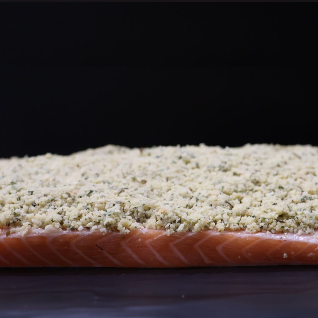  Herb Crusted Salmon  for Christmas eve by Steve Costi Seafood